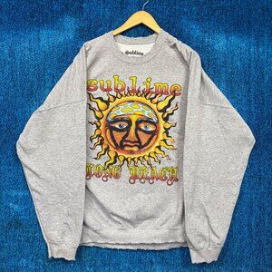 Sublime Long Beach Sun Oversized Ska Punk Band Crewneck L/XL